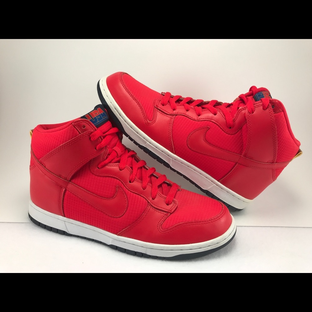 SOLD Nike Dunk High USA Olympic University Red - Picture 1 of 11